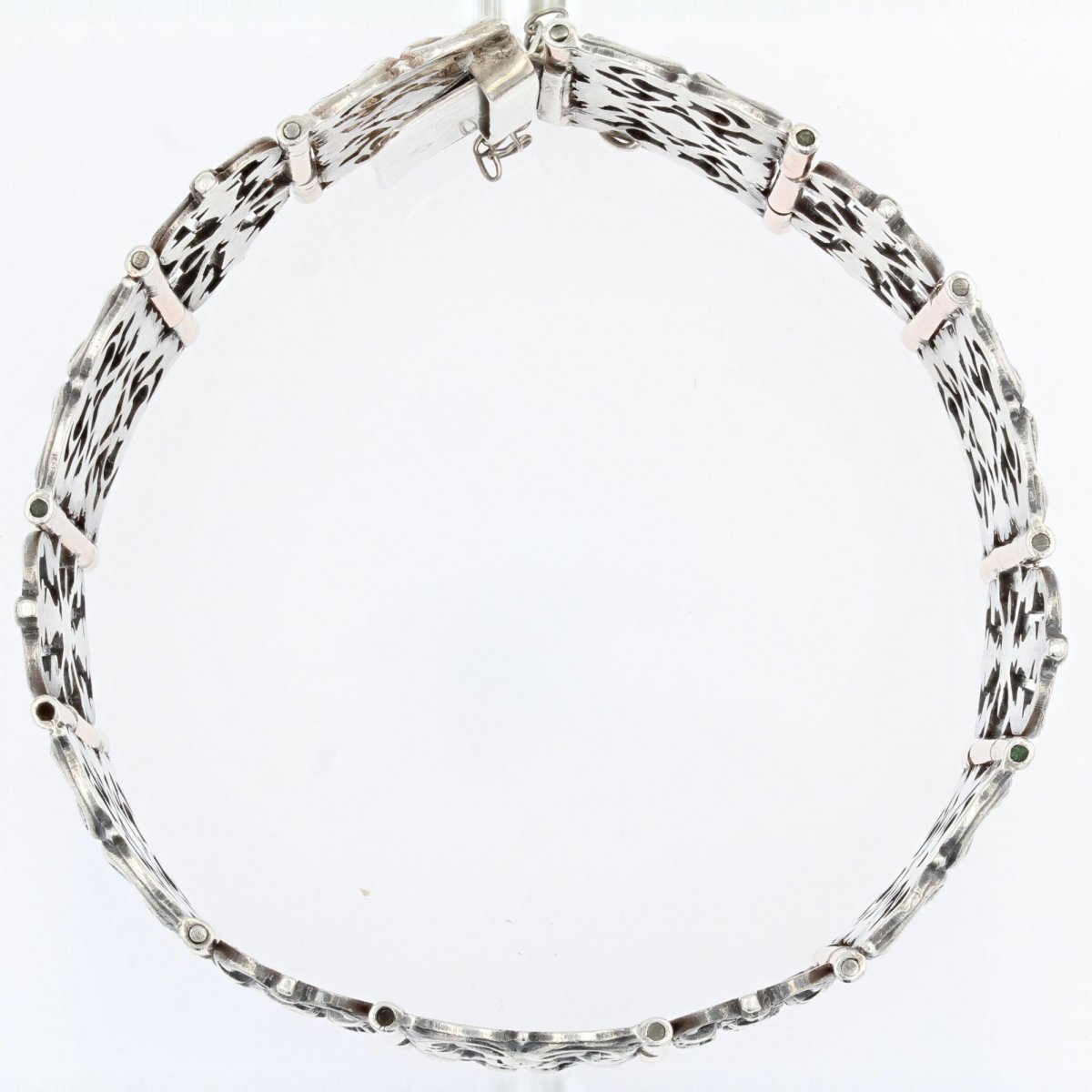 Old Silver And Vermeil Bracelet-photo-5