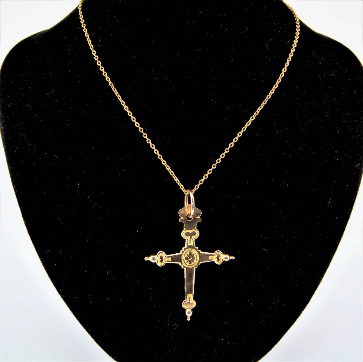 Old Cross Jeannette In Gold-photo-3