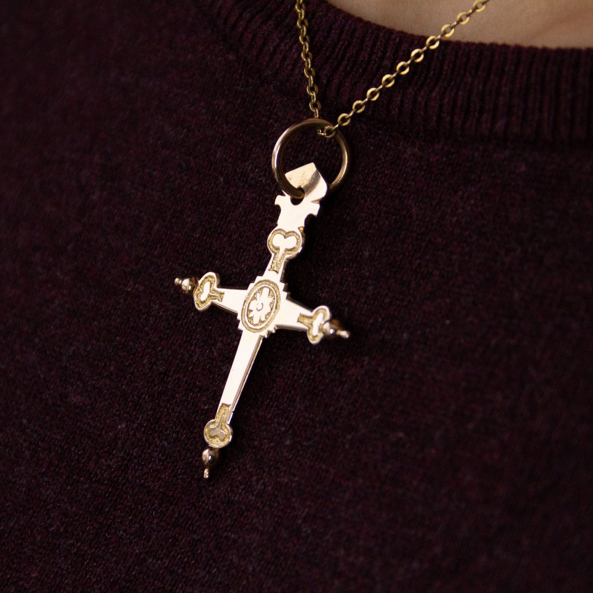 Old Cross Jeannette In Gold-photo-4