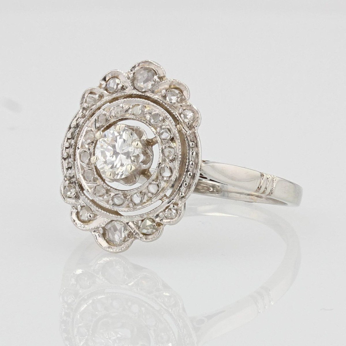Old Art Deco Diamond Ring-photo-2
