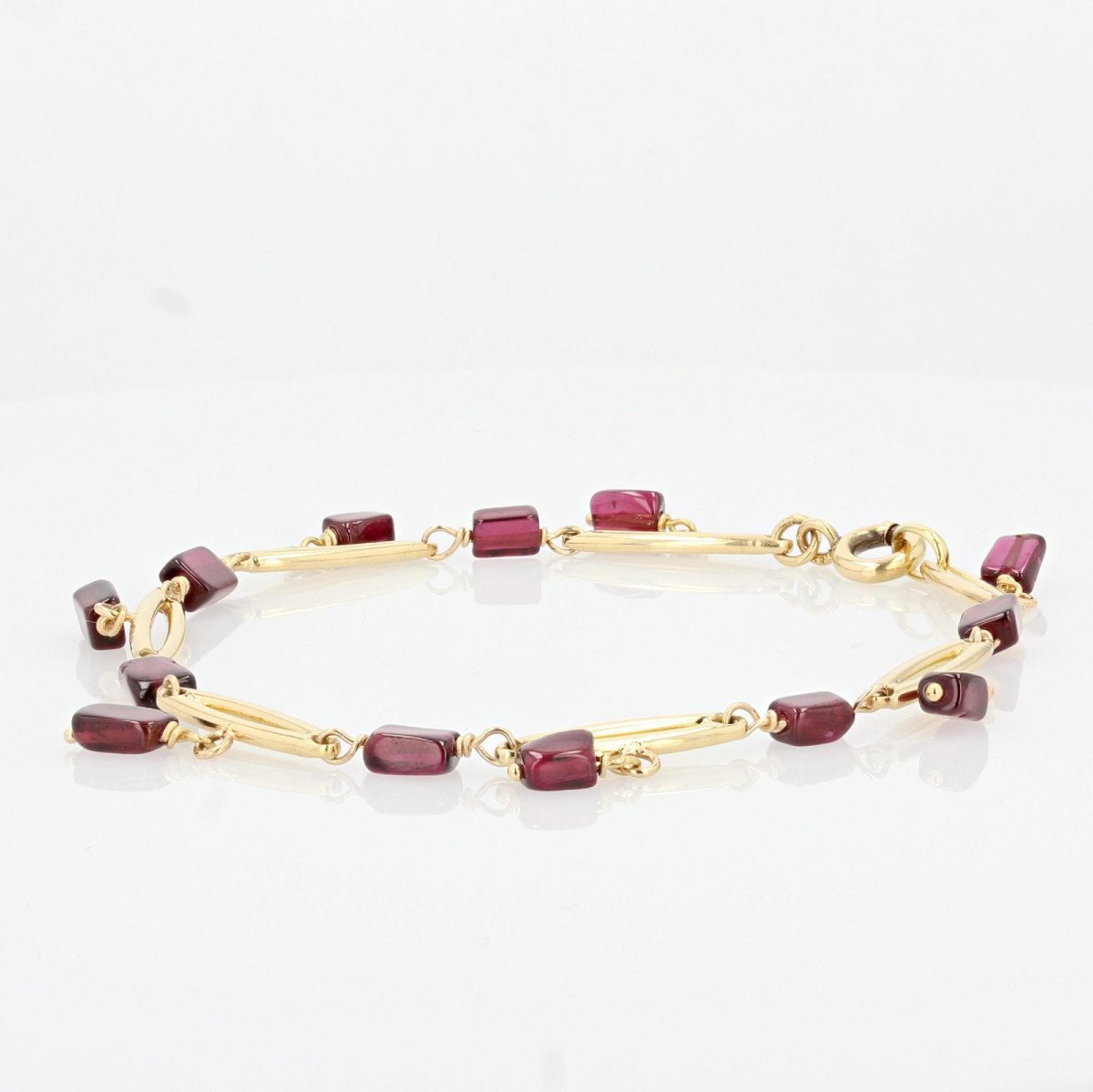 Gold And Garnets Bracelet-photo-4