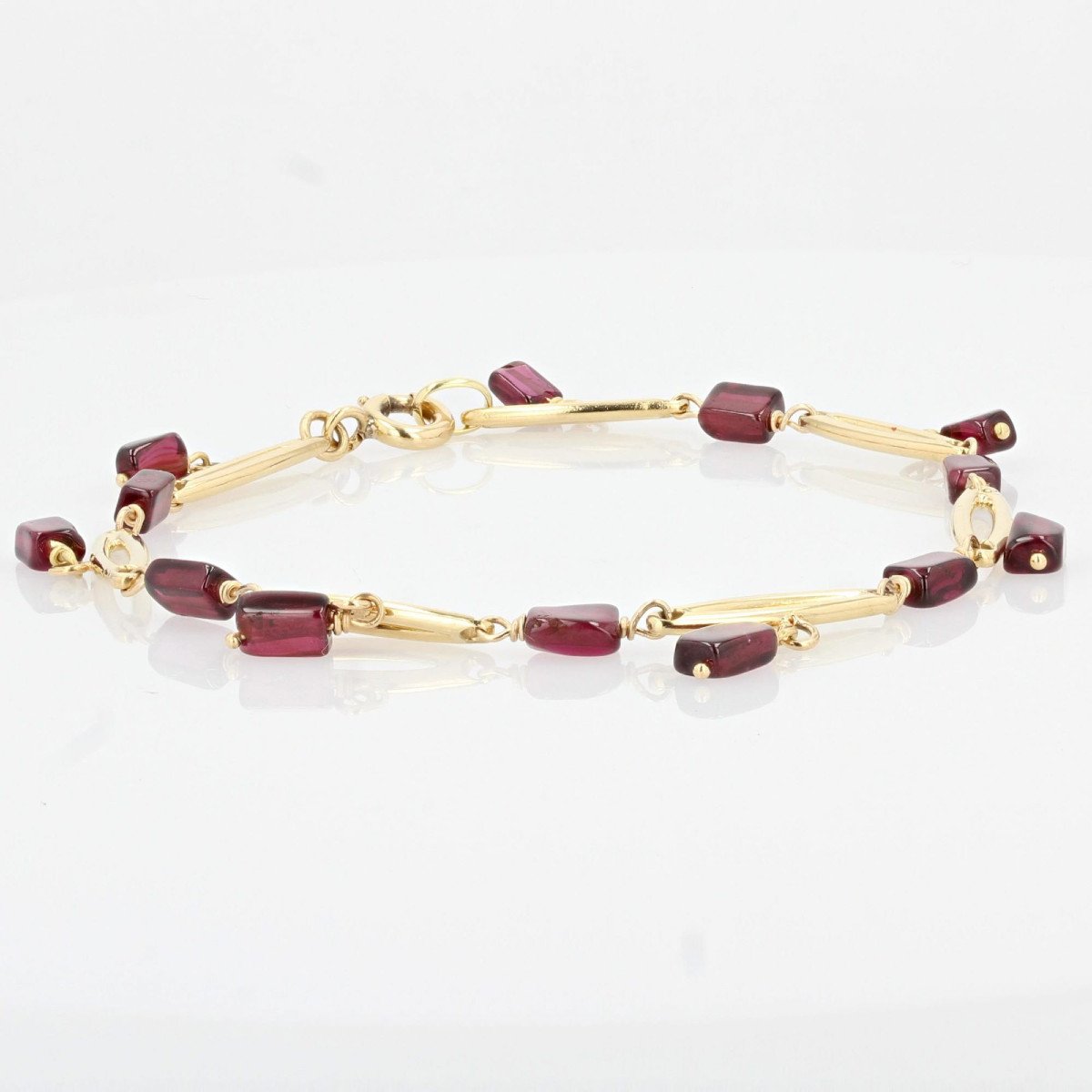 Gold And Garnets Bracelet-photo-1