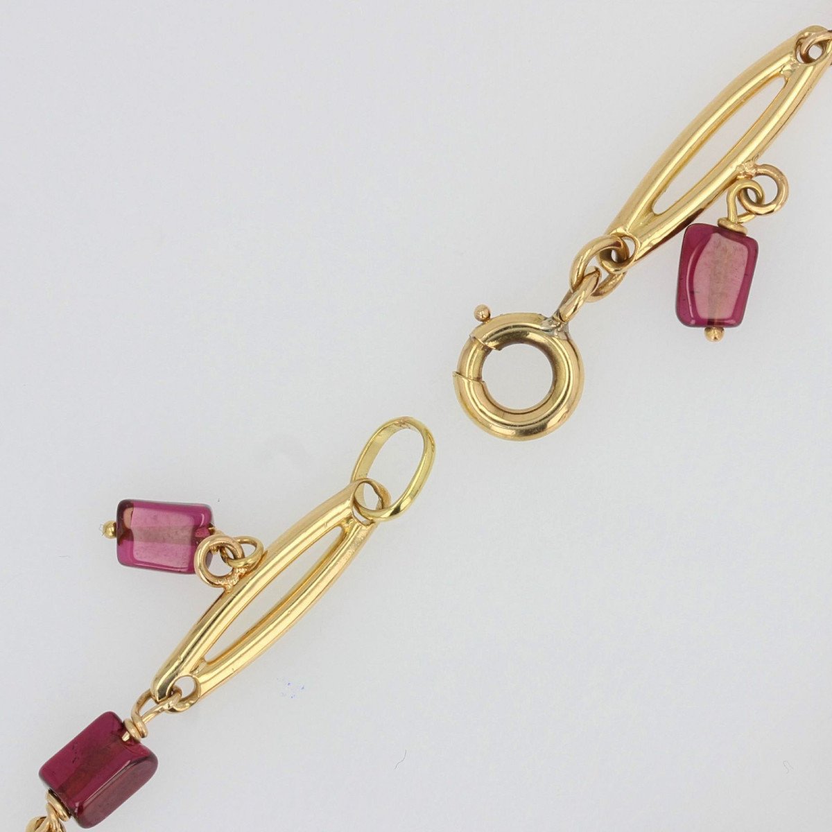 Gold And Garnets Bracelet-photo-4