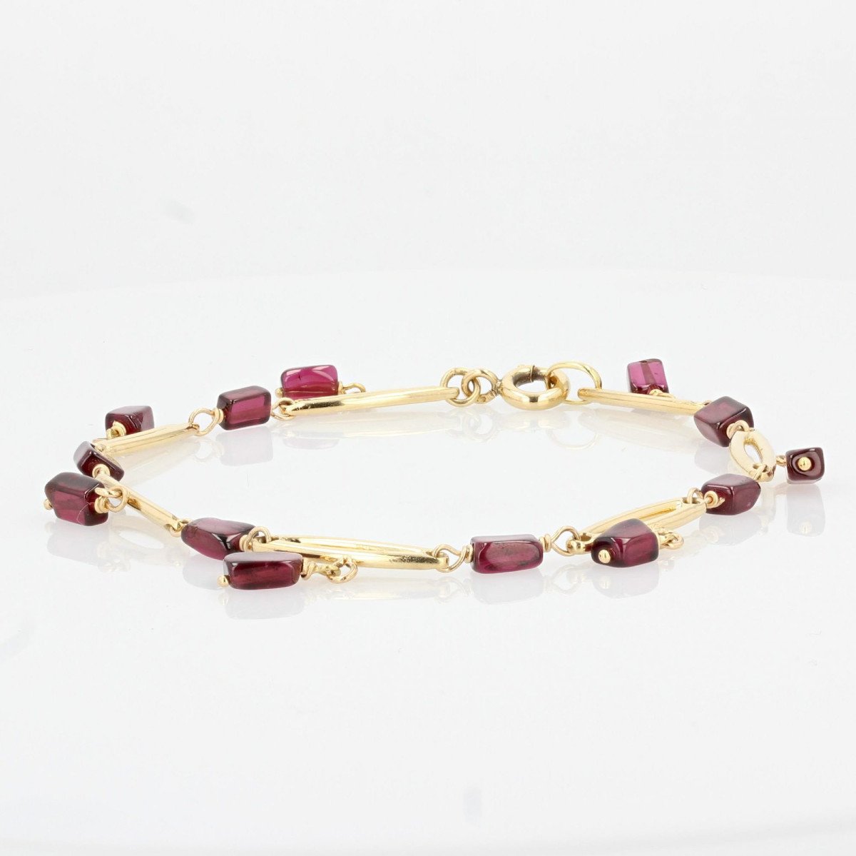 Gold And Garnets Bracelet-photo-5