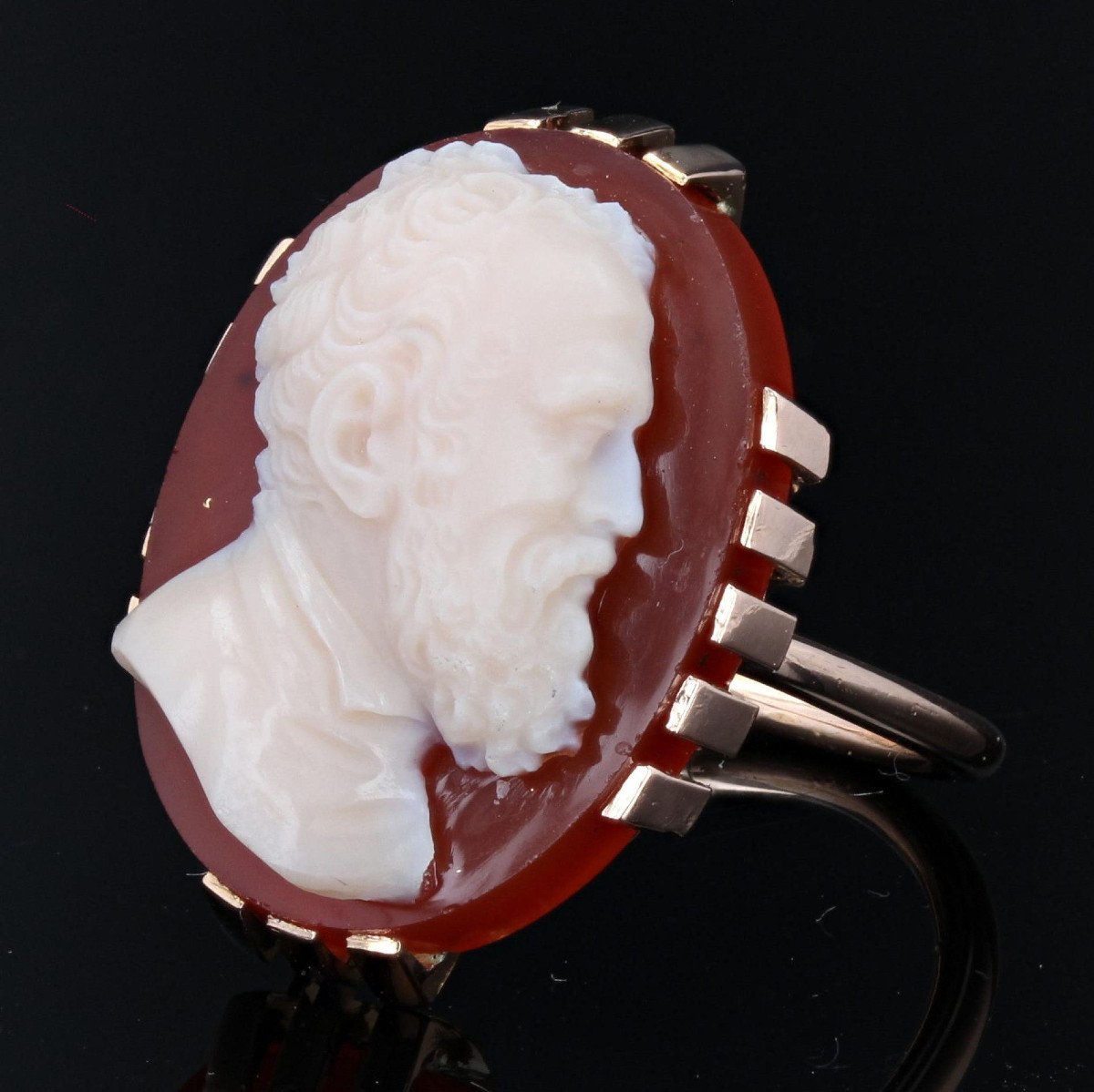 Old Cameo Ring By Michaelange -photo-4