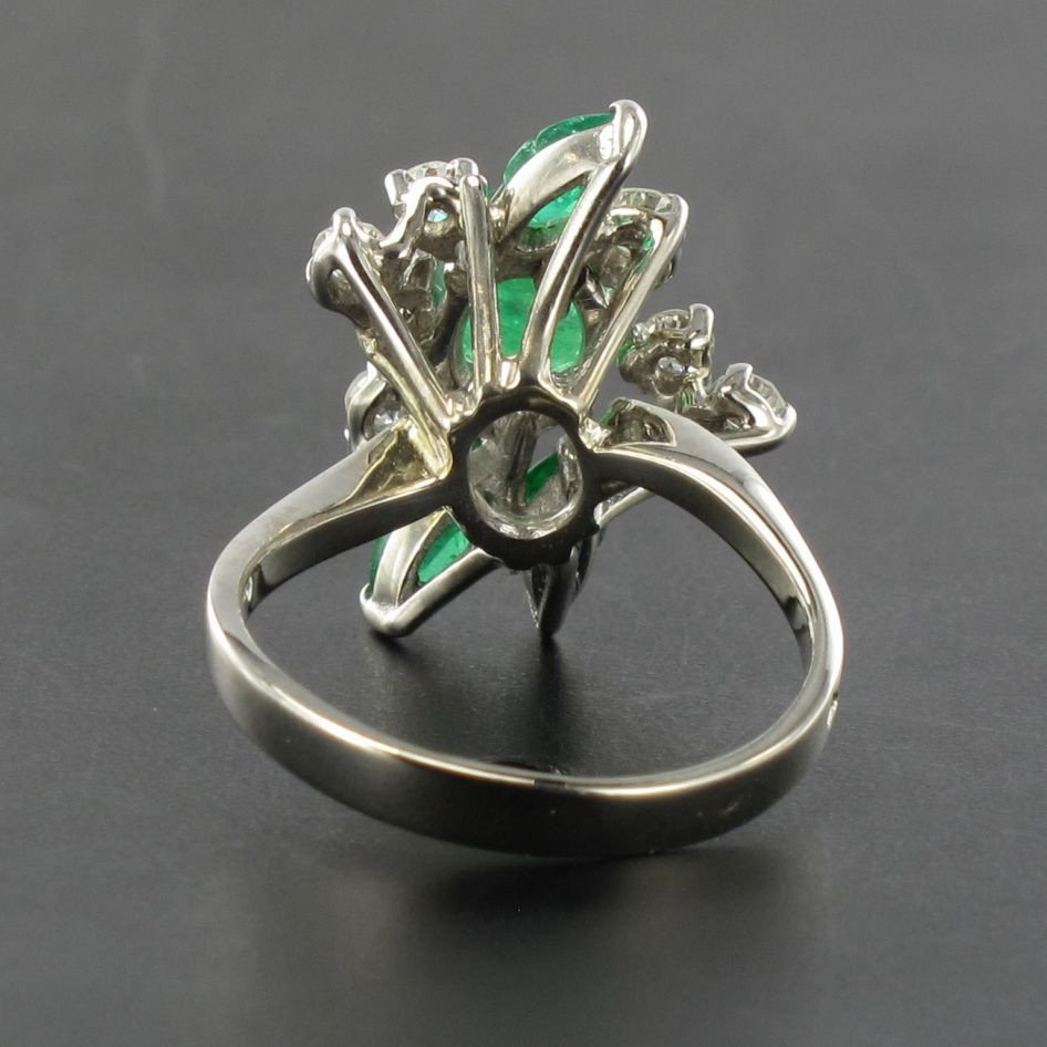 Vintage Emeralds And Diamonds Ring-photo-4