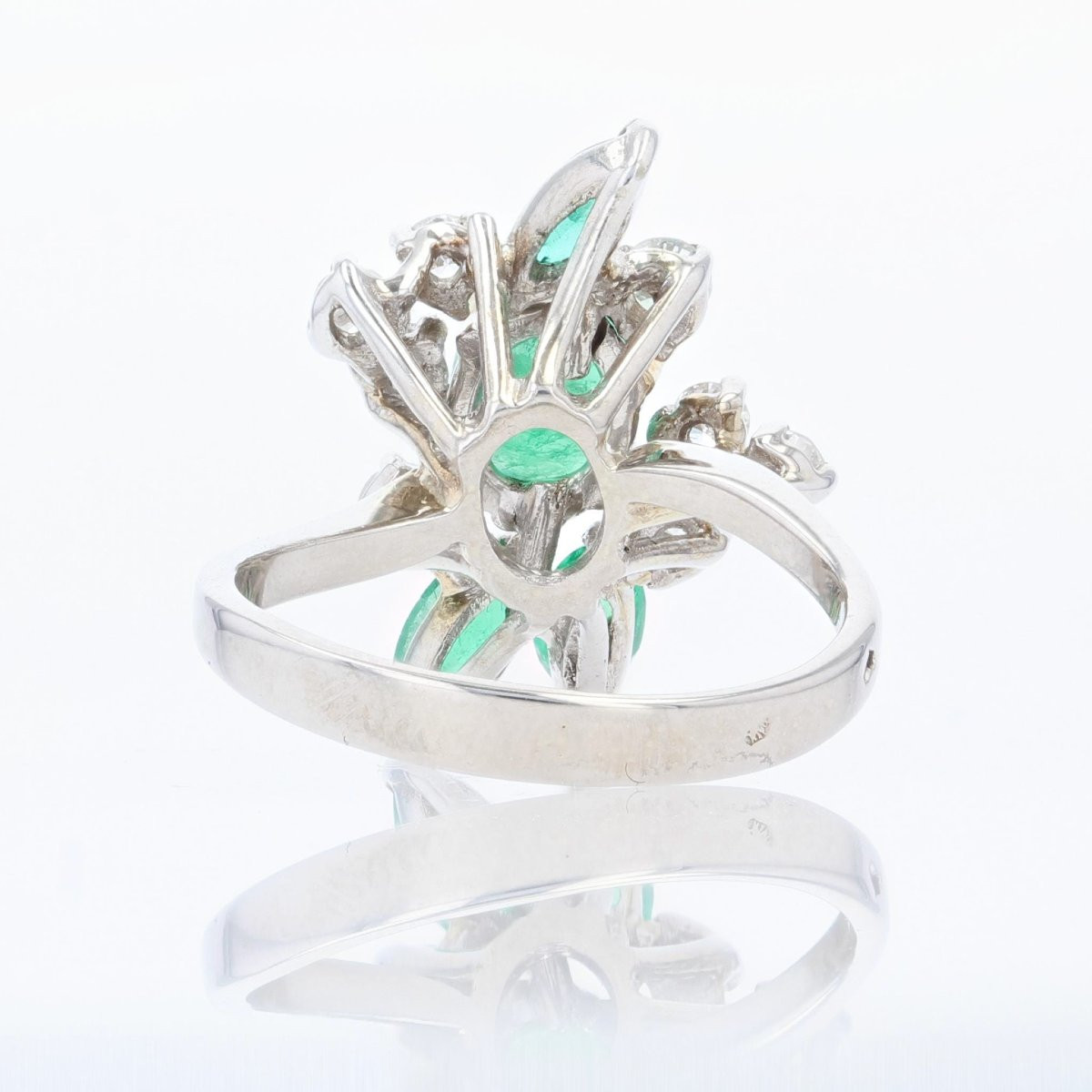 Vintage Emeralds And Diamonds Ring-photo-5