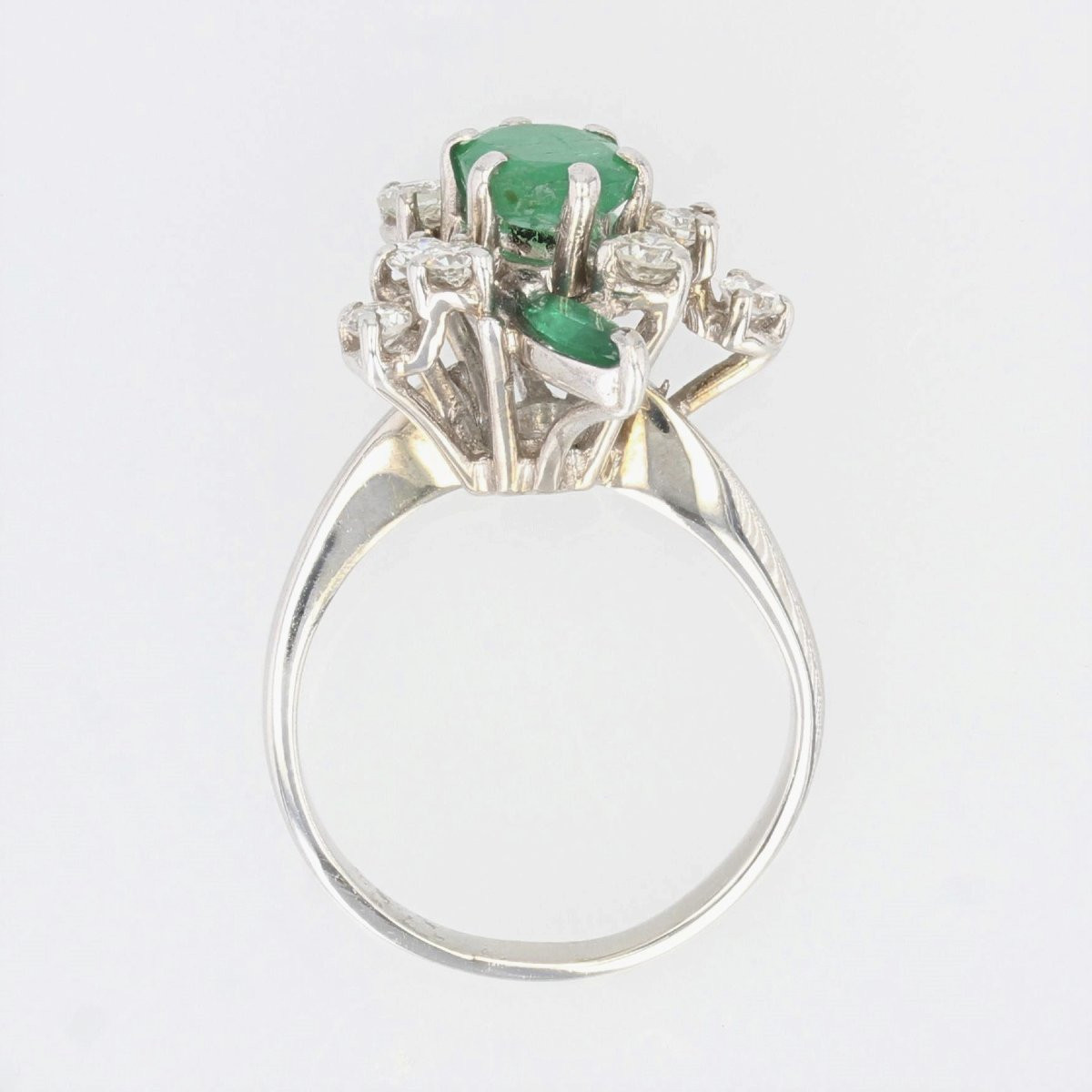 Vintage Emeralds And Diamonds Ring-photo-7