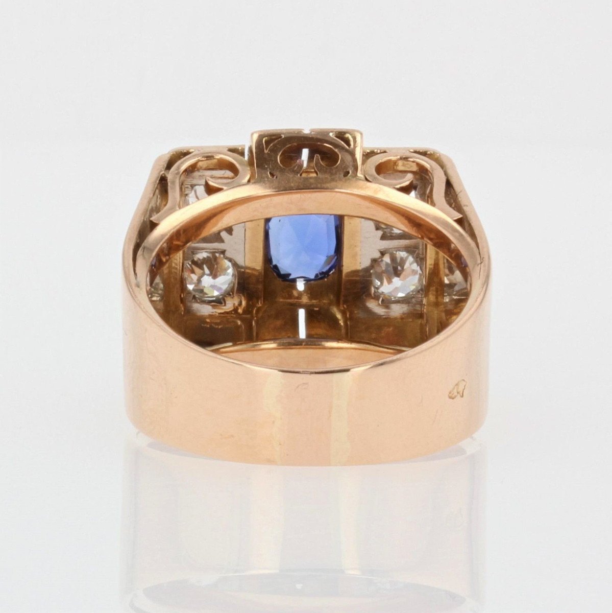 Tank Sapphire Diamond Ring-photo-6