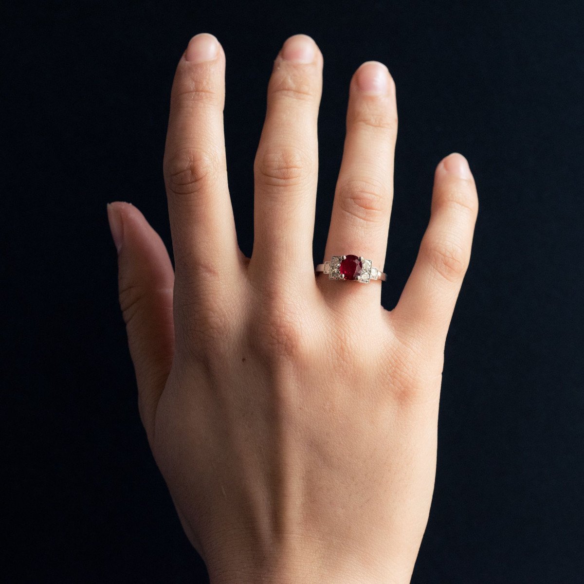 Ruby And Diamond Ring-photo-2