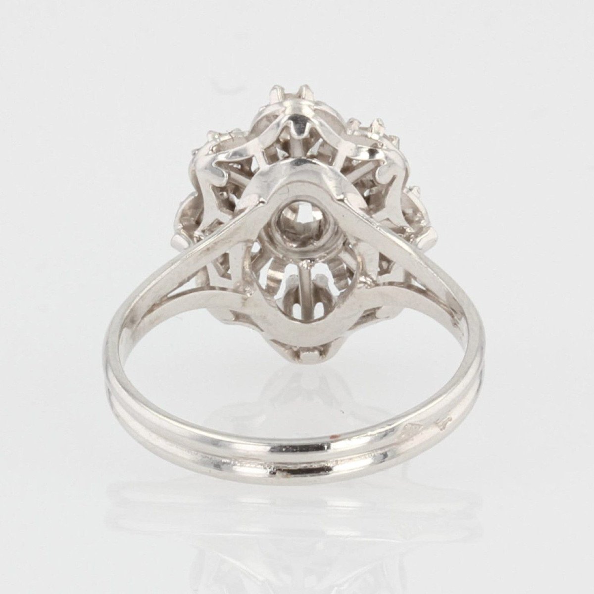 White Gold Ring White Sapphires-photo-3