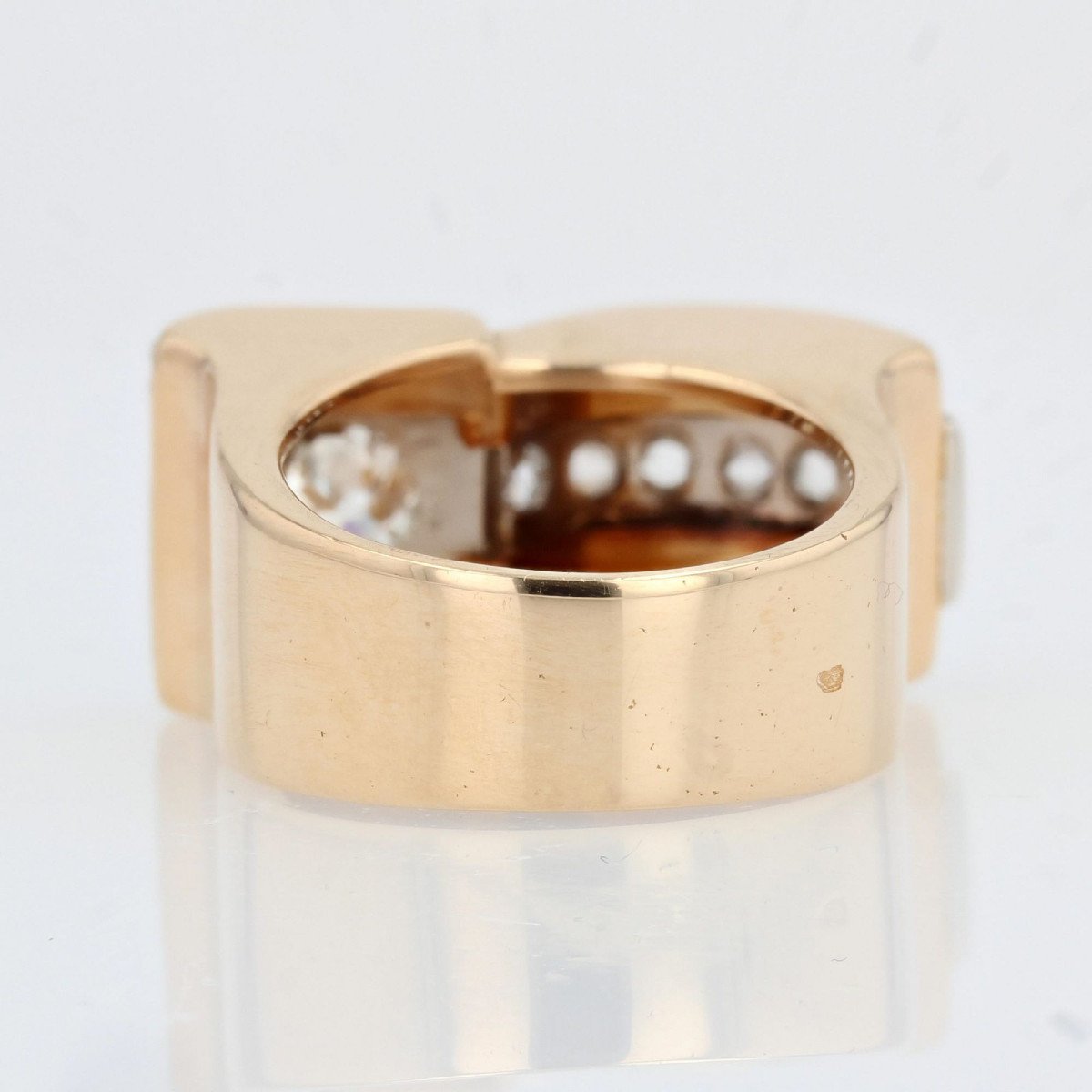 Bague Tank Diamants Asymétrique-photo-8