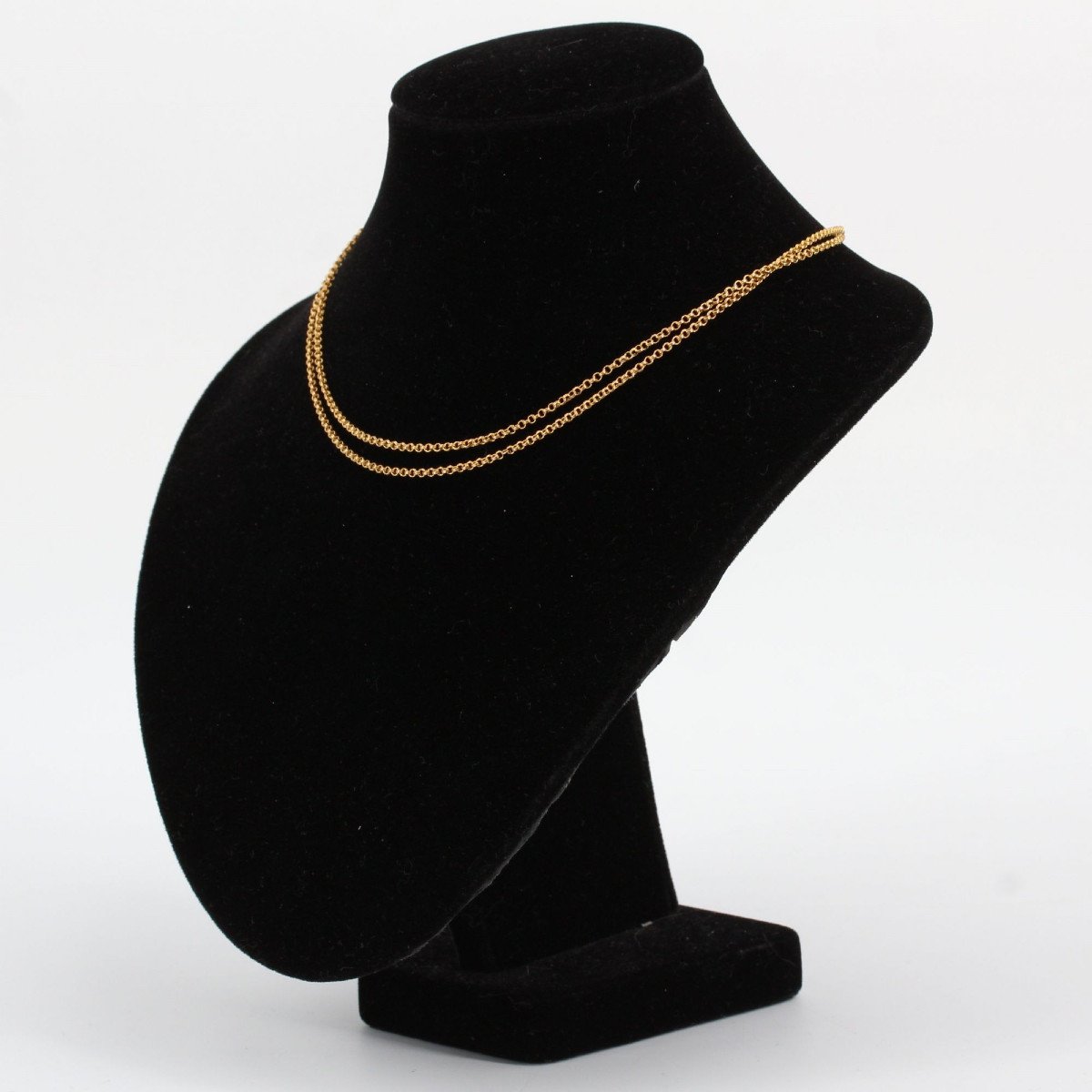 Old Choker Necklace In Gold-photo-4