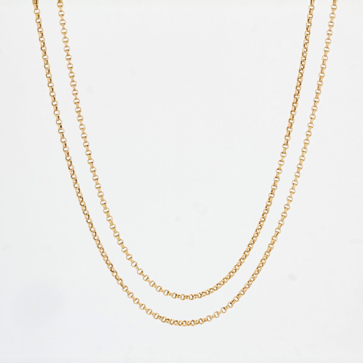 Old Choker Necklace In Gold-photo-5