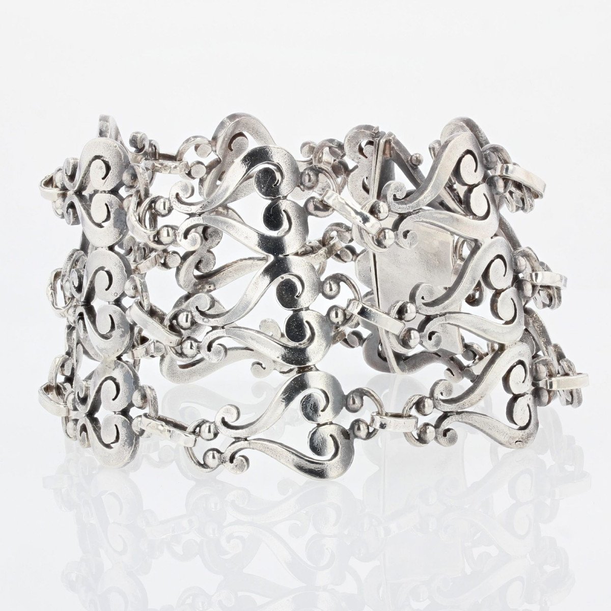 Bracelet Manchette En Argent-photo-2