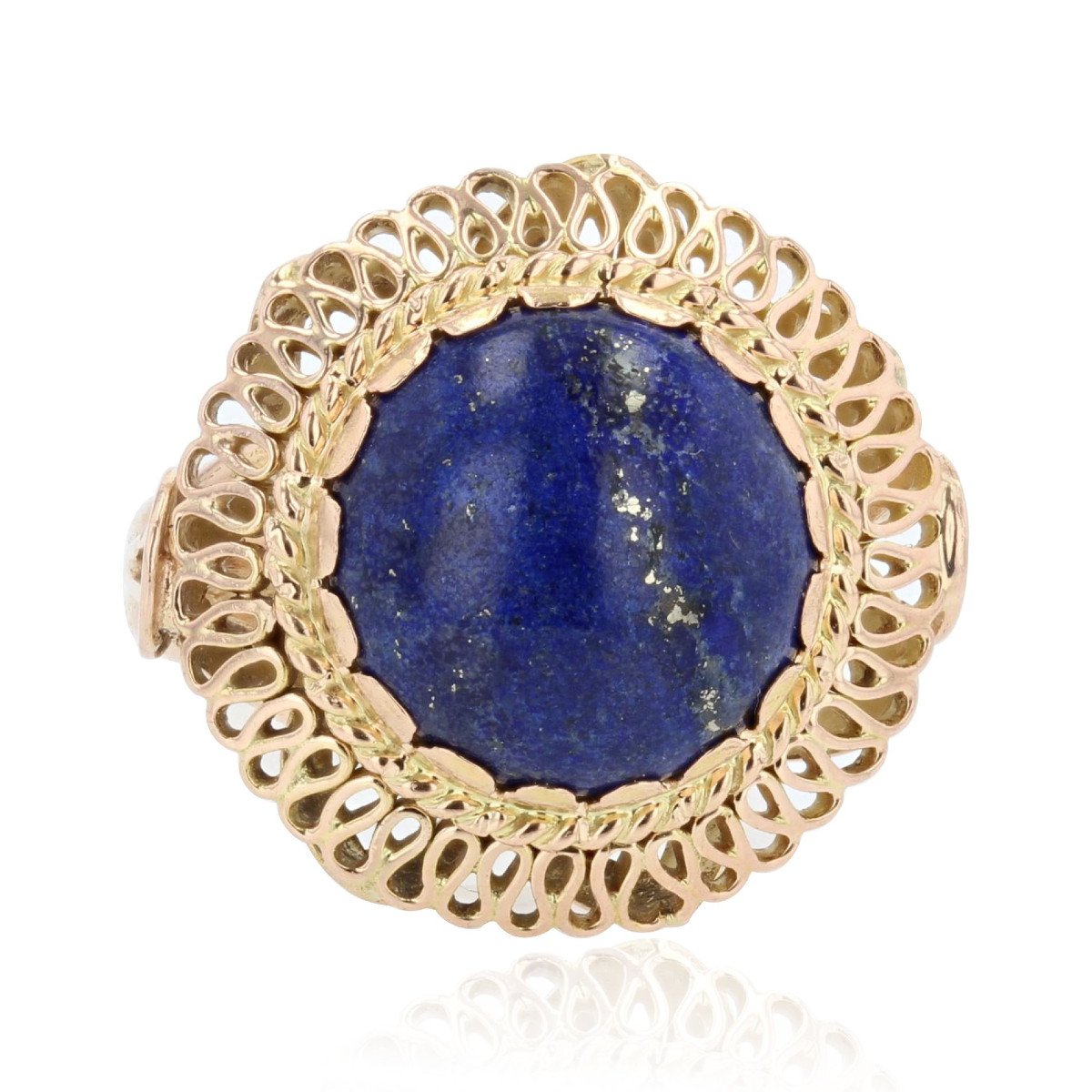 Vintage Lapis Lazuli And Gold Ring