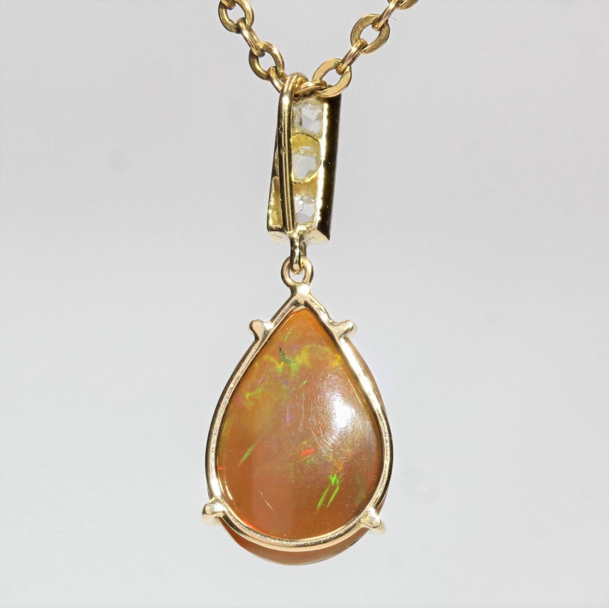 Opal And Diamonds Pendant-photo-1