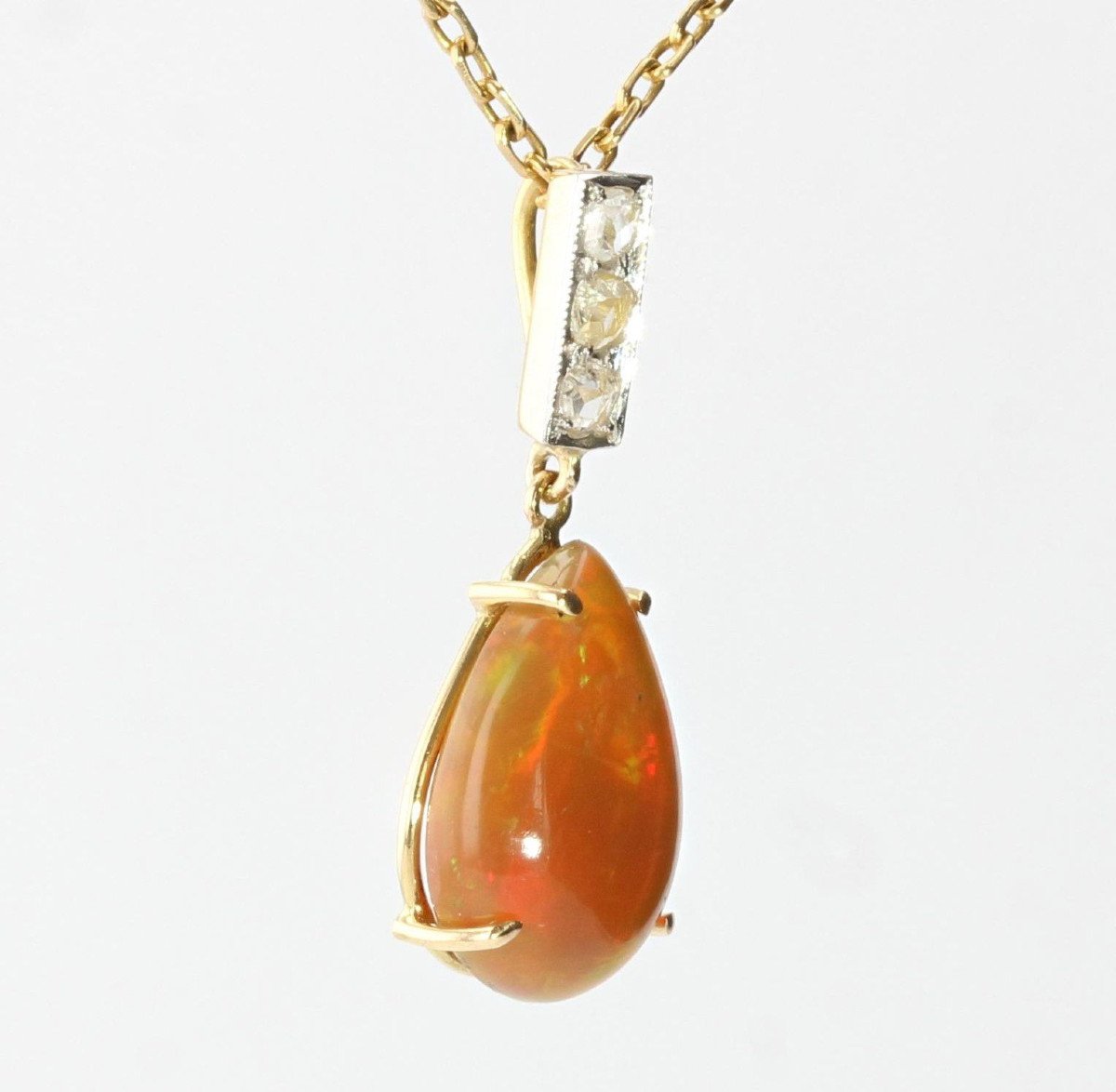 Opal And Diamonds Pendant-photo-2