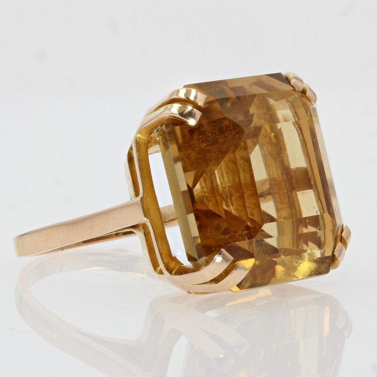 Citrine And Vintage Gold Ring-photo-1