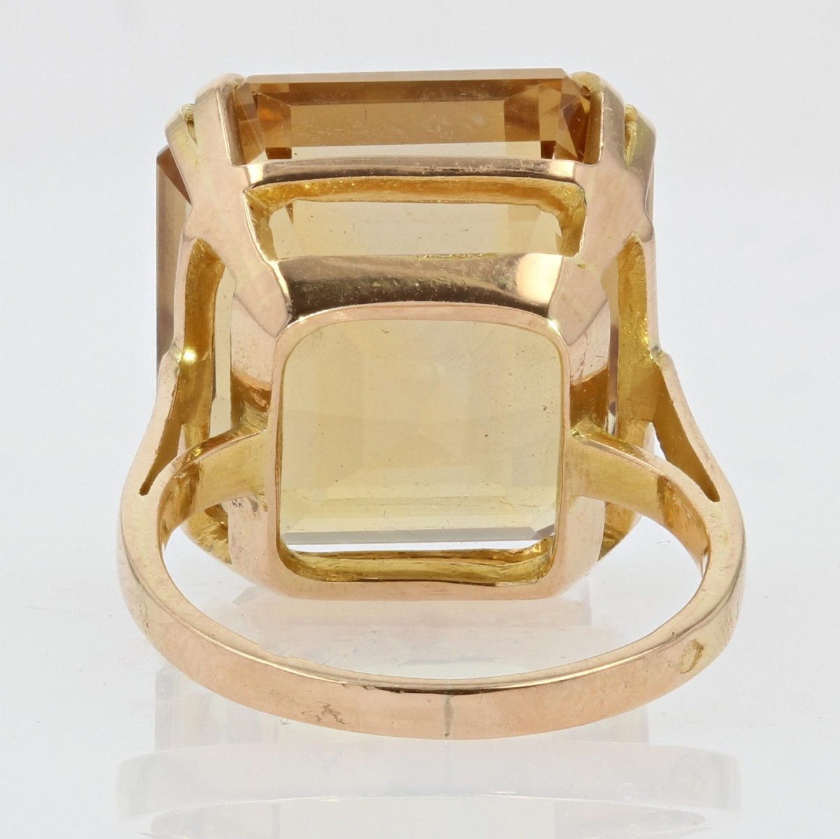 Citrine And Vintage Gold Ring-photo-6