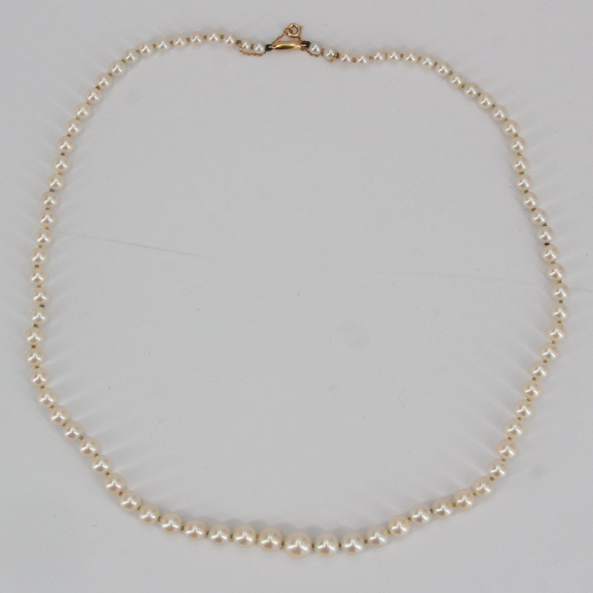 Falling Cultured Pearl Necklace-photo-2