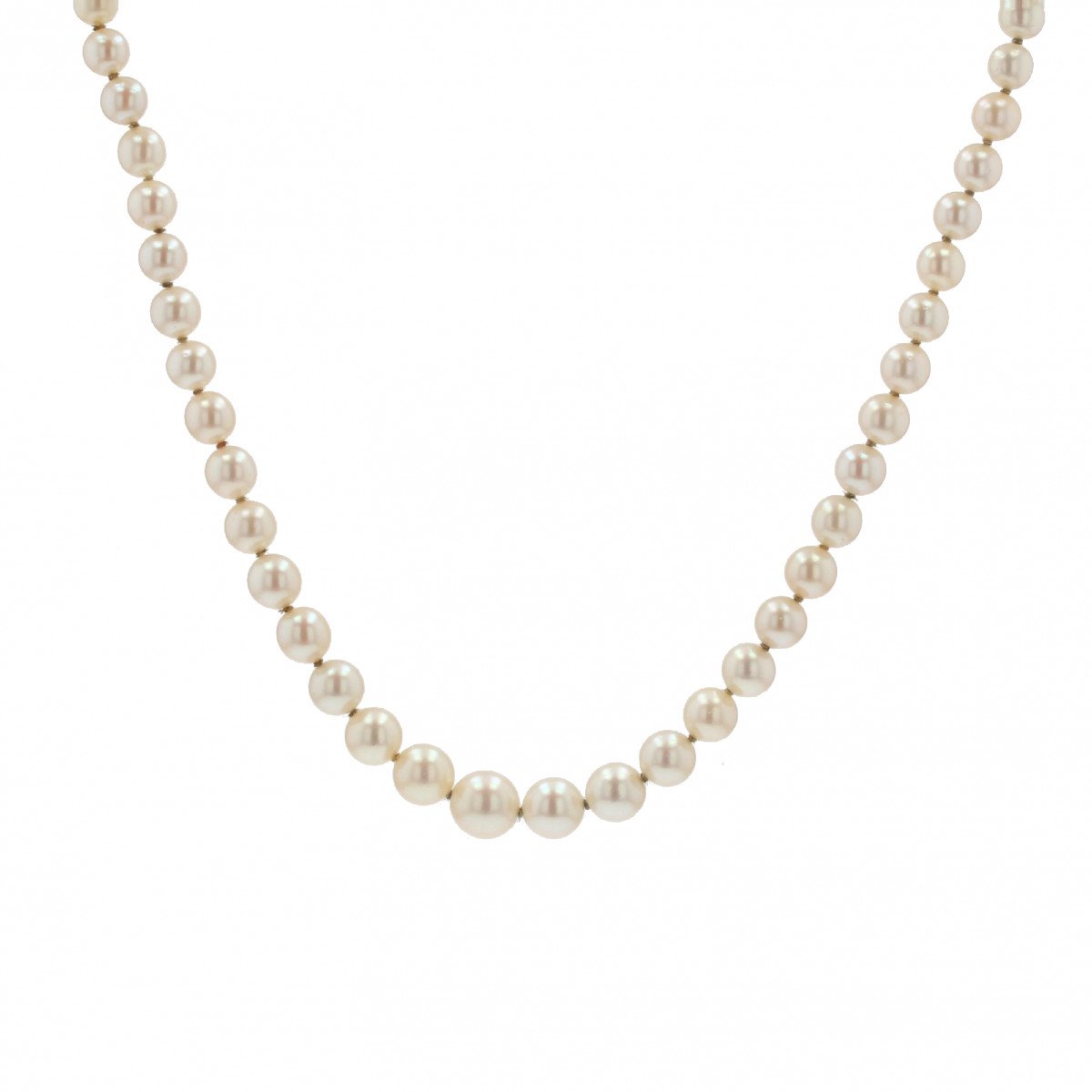 Falling Cultured Pearl Necklace