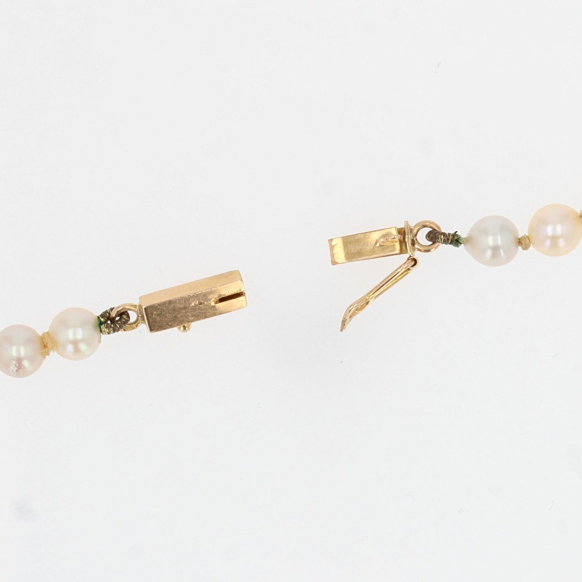 Collier En Chute De Perles à l'Orient Crème Nacré-photo-5