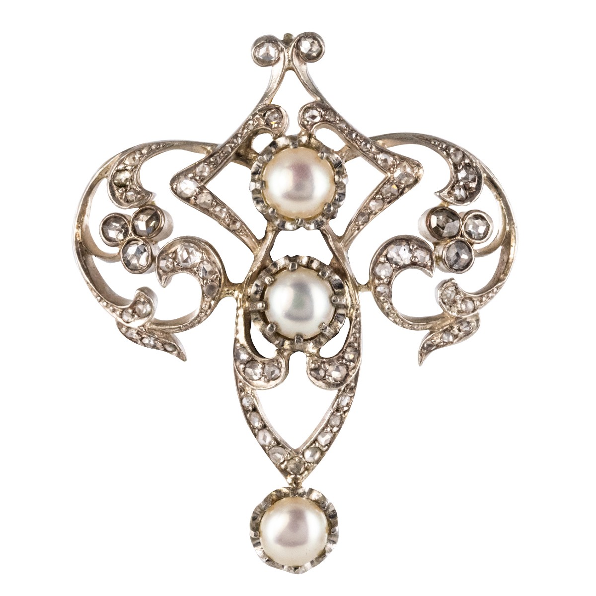 Former Diamonds And Pearls Brooch