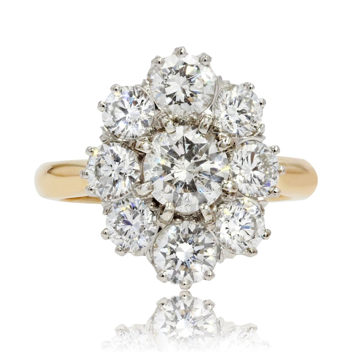 Pompadour Diamond Ring