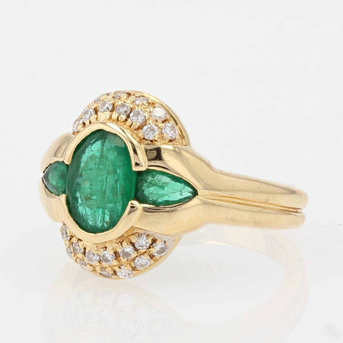 Emerald Diamond Ring Occasion-photo-3