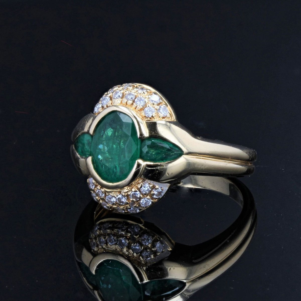 Emerald Diamond Ring Occasion-photo-3