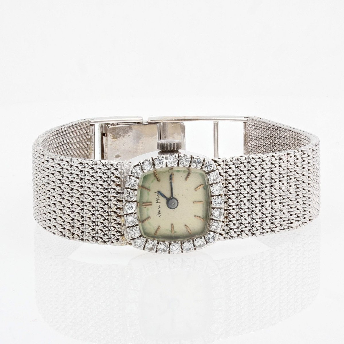 Lady's White Gold Diamond Watch-photo-3