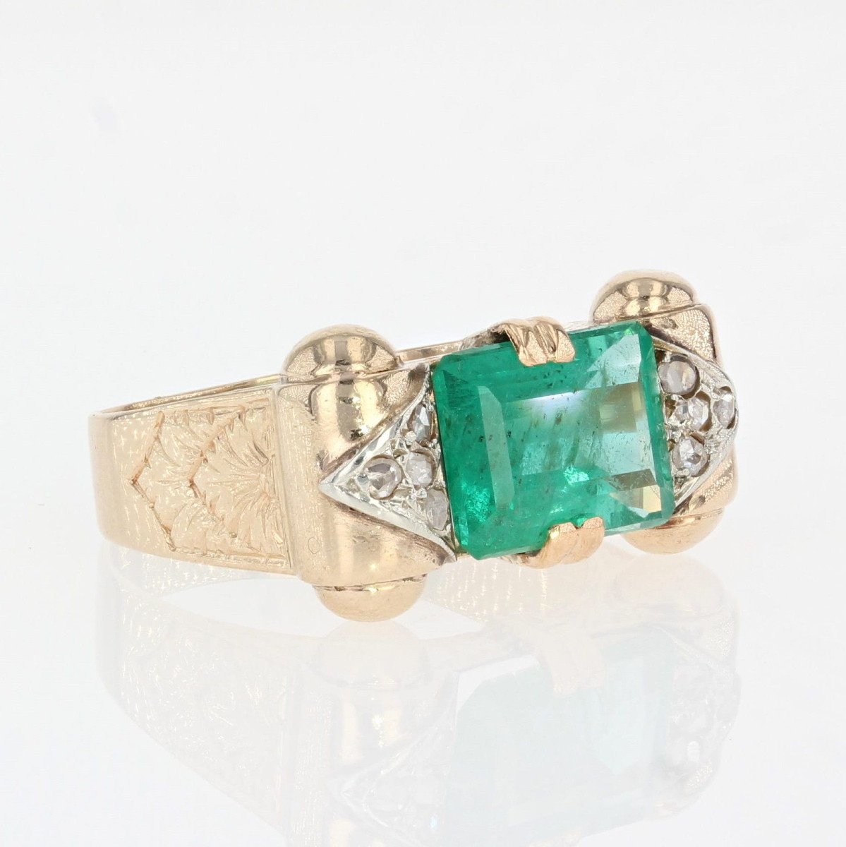 Emerald Ring And Art Deco Diamonds-photo-1