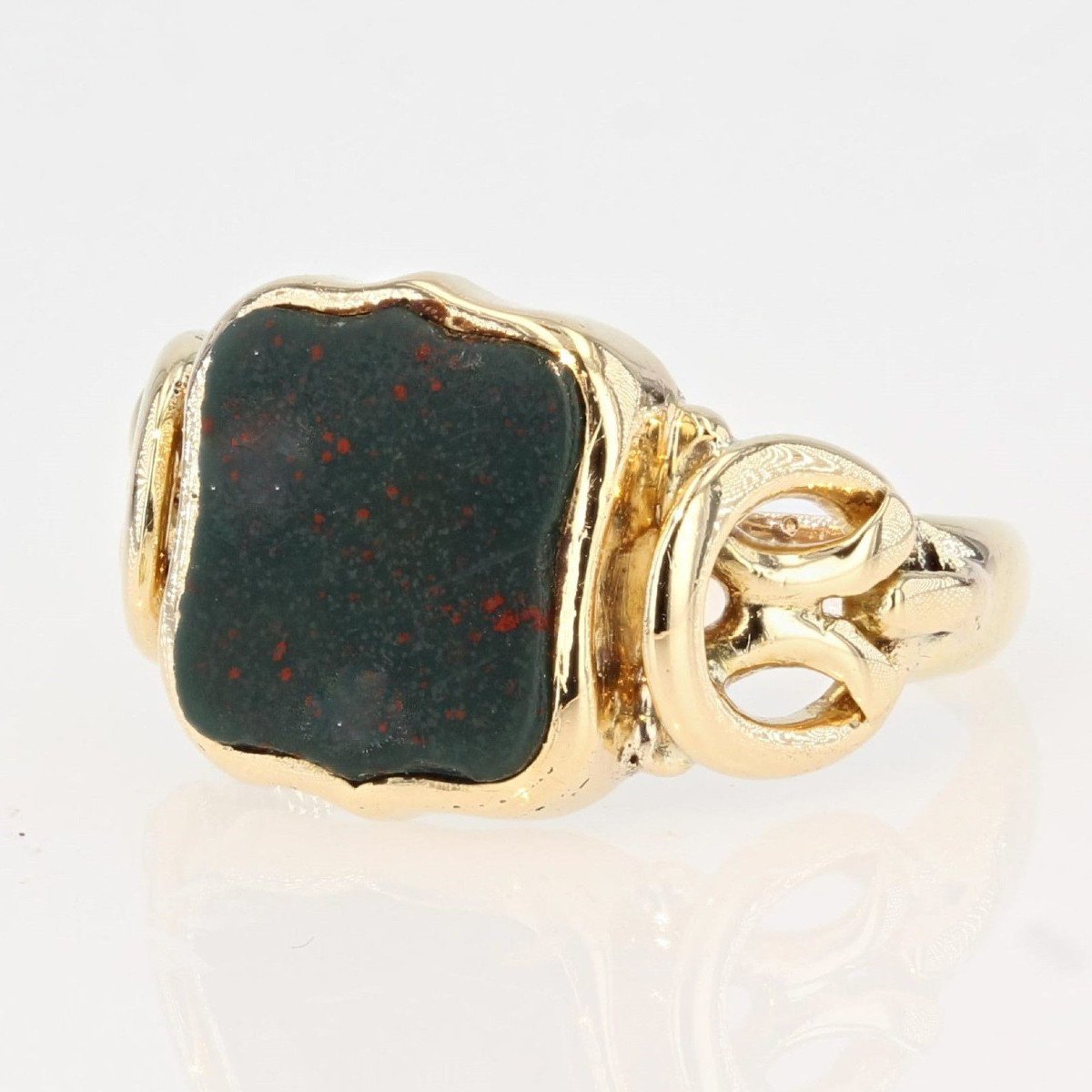 Ancient Blood Jasper Signet Ring-photo-3