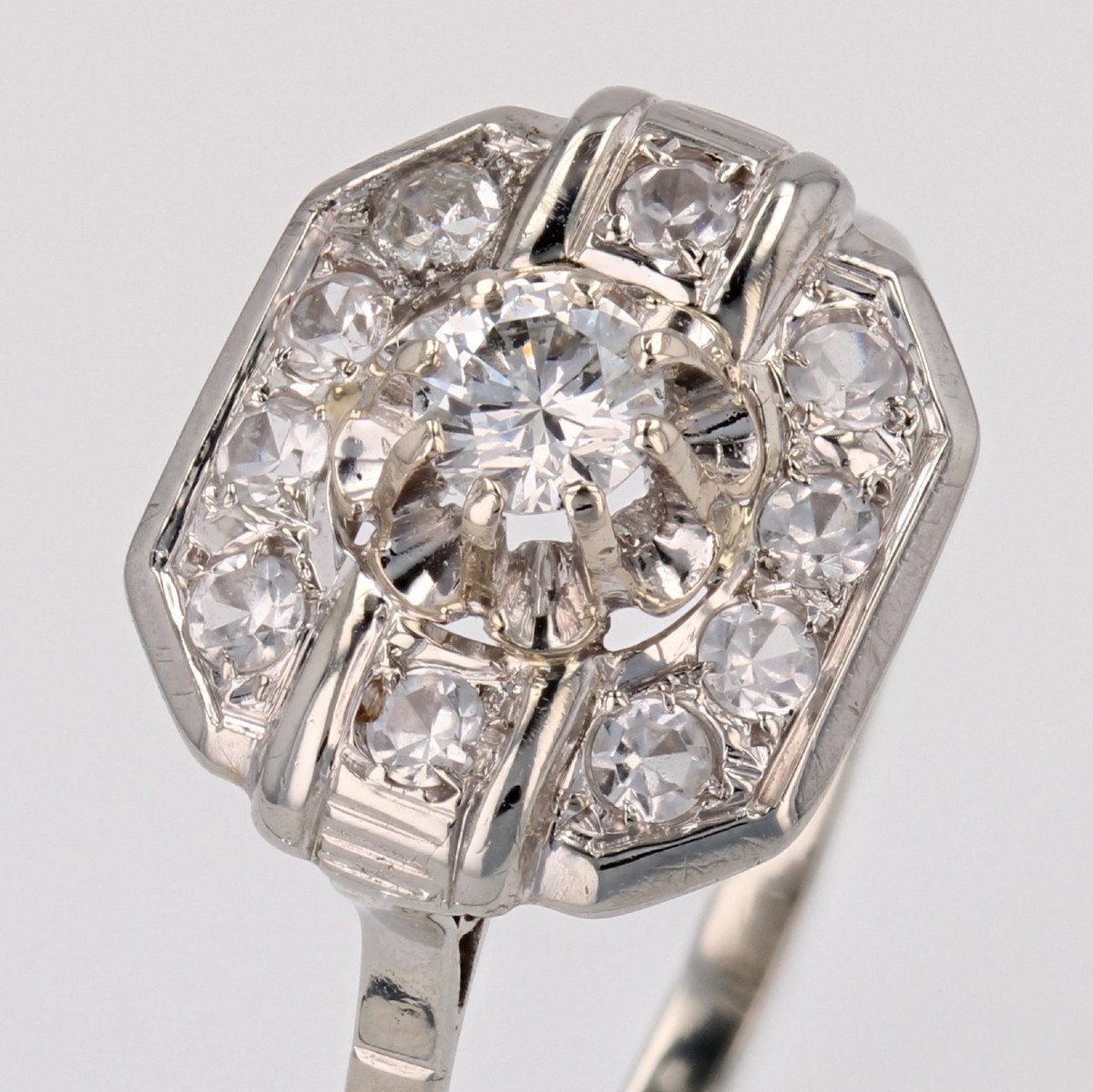 Bague Art Déco Diamants-photo-4