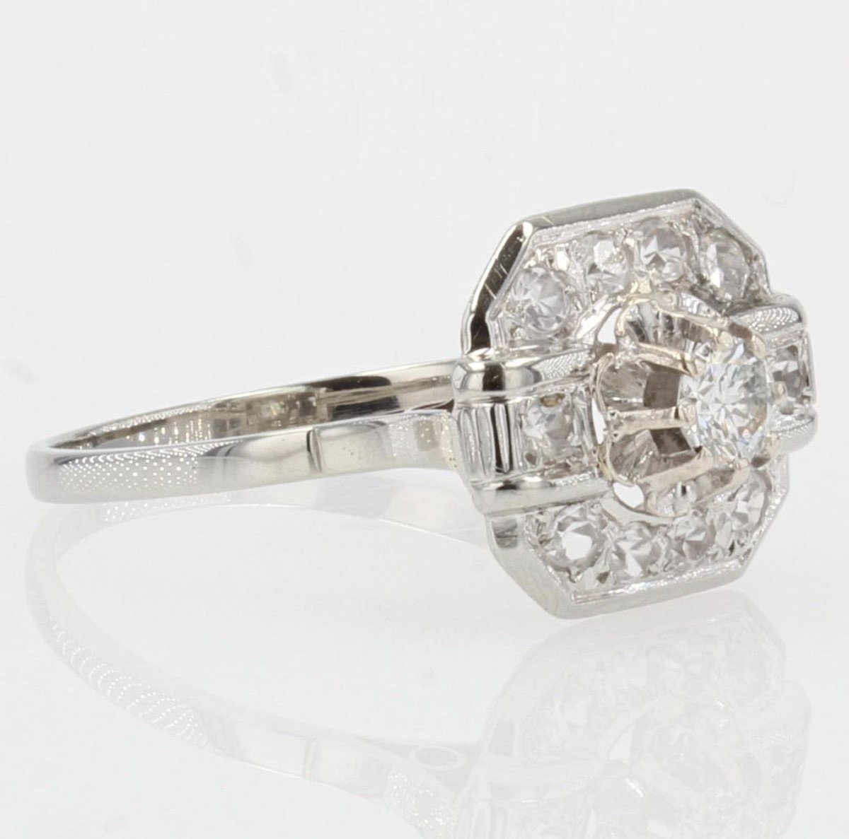 Bague Art Déco Diamants-photo-5