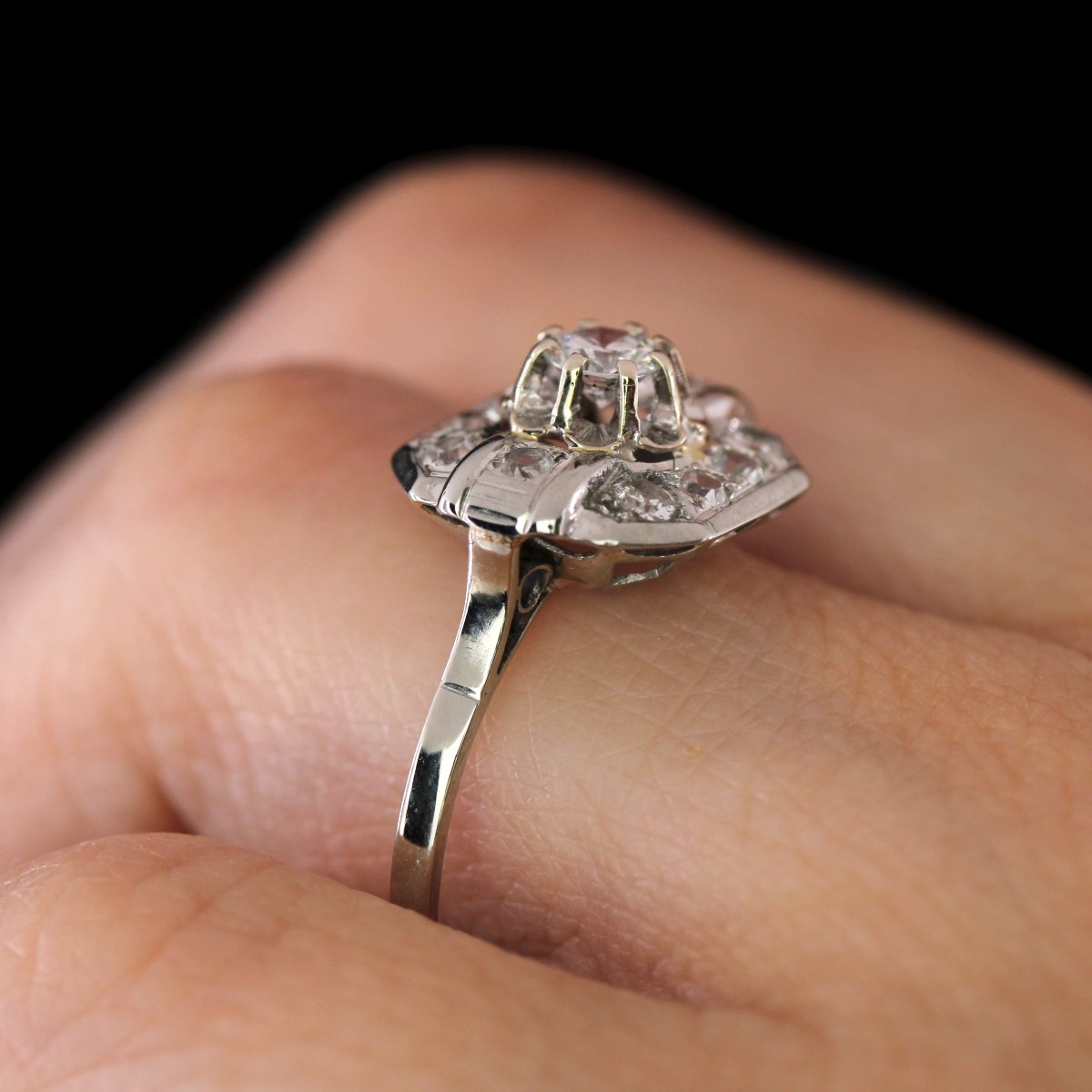 Bague Art Déco Diamants-photo-6