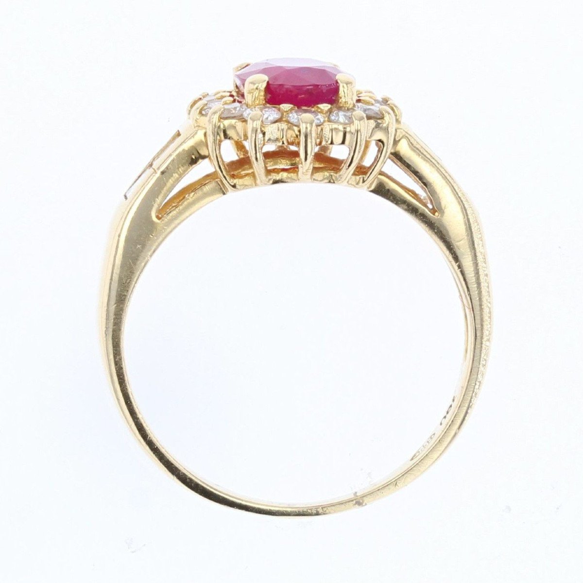 Bague Rubis Diamants Or Jaune-photo-6