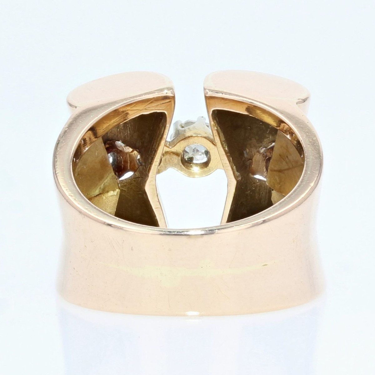 Bague Tank Diamants En Rose-photo-6