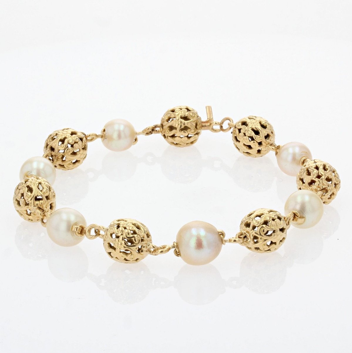 Collier Perles d'Or Et De Culture Transformable-photo-3