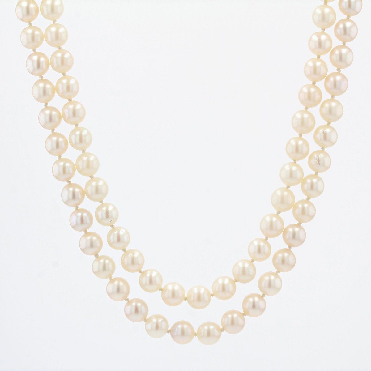 Double Row Cultured Pearl Necklace-photo-6