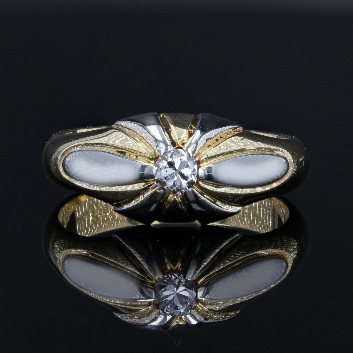 Bague Jonc Diamant 2 Ors-photo-1