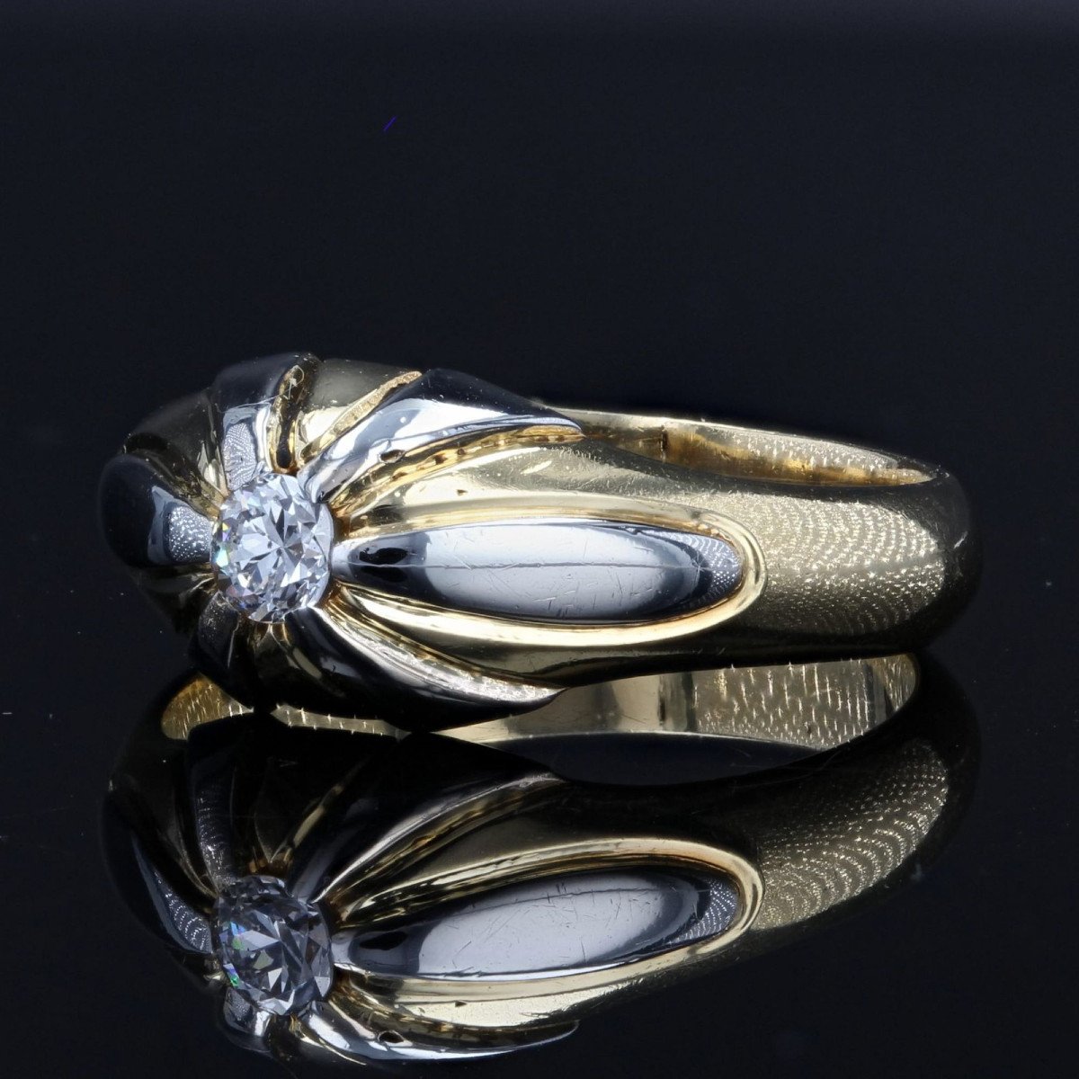 Bague Jonc Diamant 2 Ors-photo-2