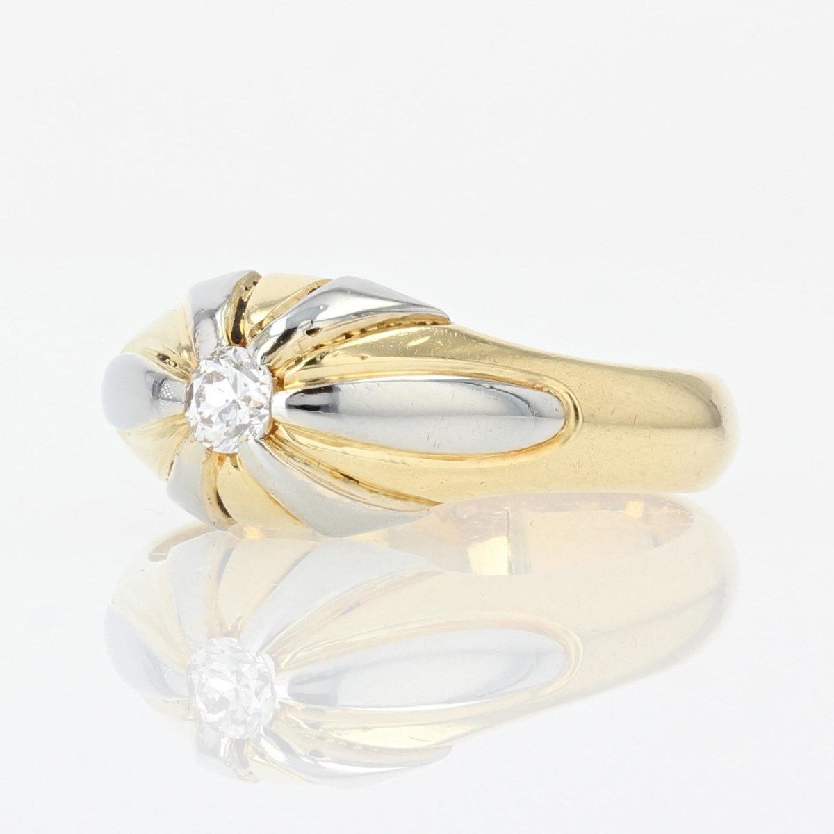 Bague Jonc Diamant 2 Ors-photo-3