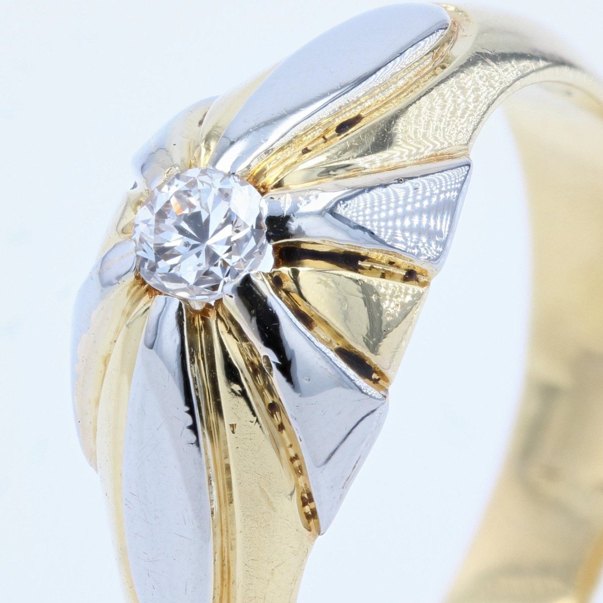 Bague Jonc Diamant 2 Ors-photo-4