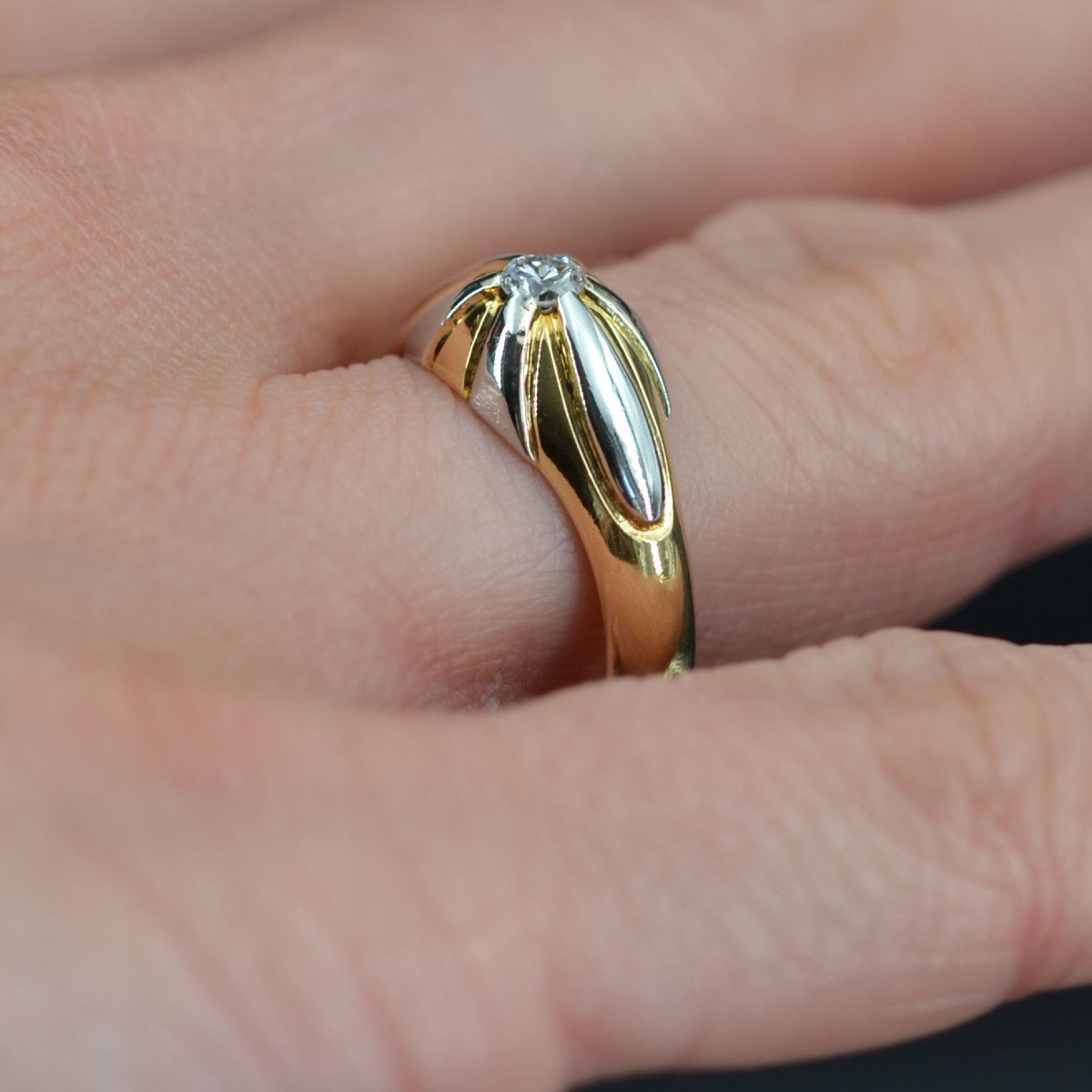 Bague Jonc Diamant 2 Ors-photo-6