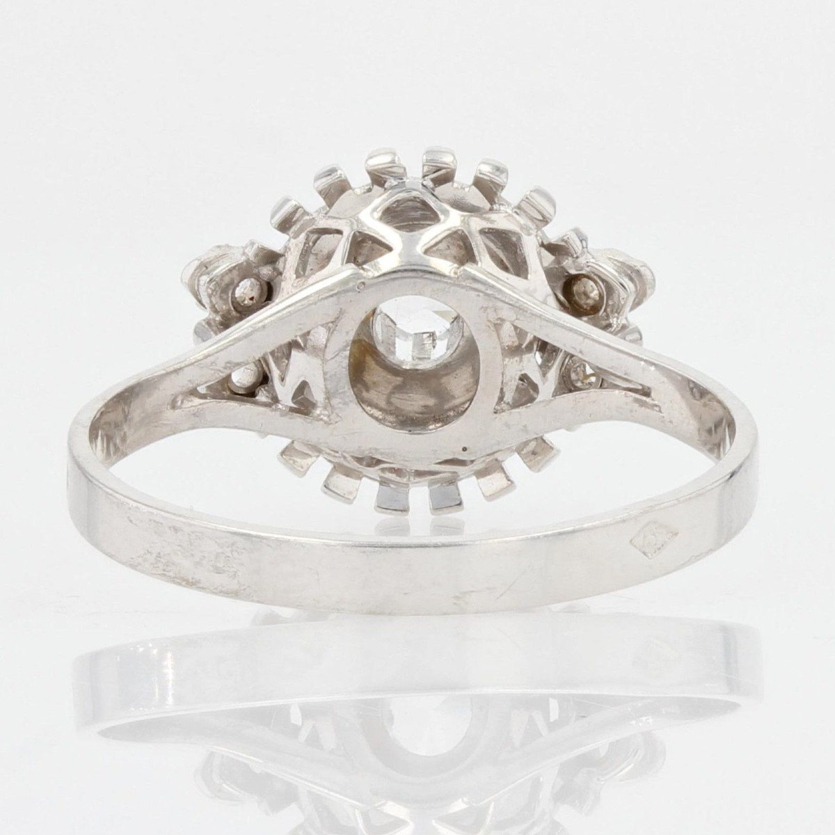 Retro White Sapphires Ring-photo-6