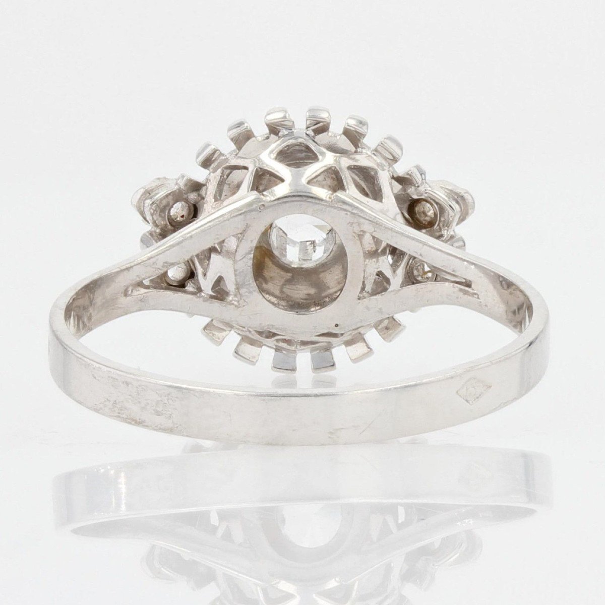 Retro White Sapphires Ring-photo-8