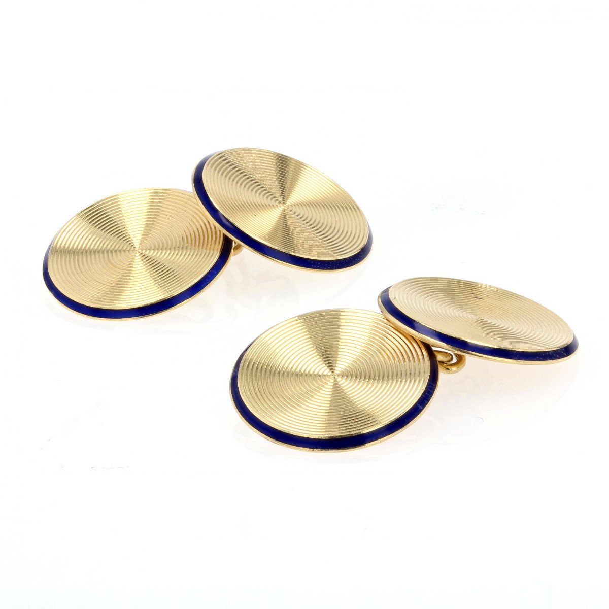 Old Cufflinks In Gold And Email-photo-2