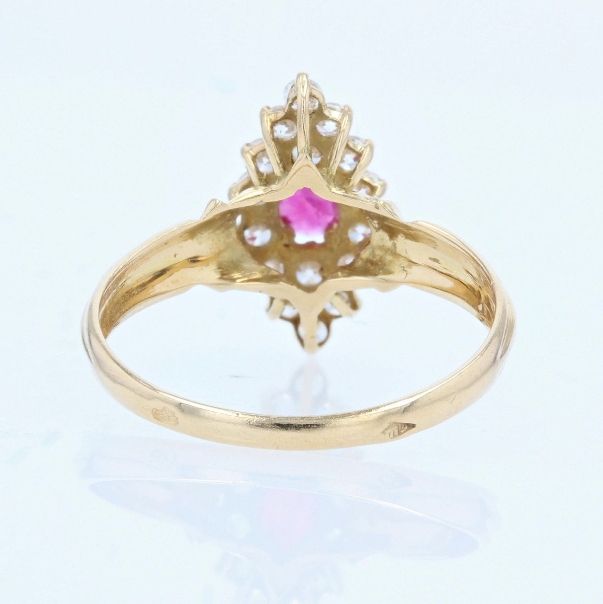 Marquise Ruby Diamond Ring-photo-2